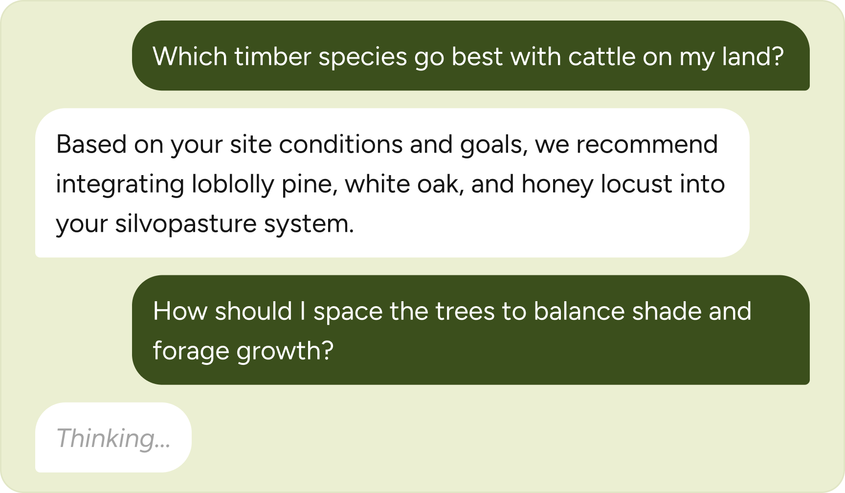 AI agronomist chat interface